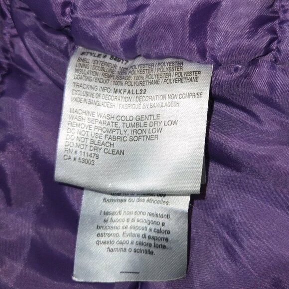 ARCTIX KIDS SUNCATCHER INSULATED WINTER JACKET SNOW ZIPPER 84917 5K XS Purple Ch - Picture 12 of 14